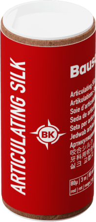 BK 06 артикуляционный шелк (ролик 3м х 80мм), 80 мкм, красный